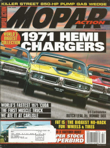 MOPAR ACTION 2006 FEB - FASTEST CUDA, 71 HEMI CHALLENGERS, LEAL v SOX